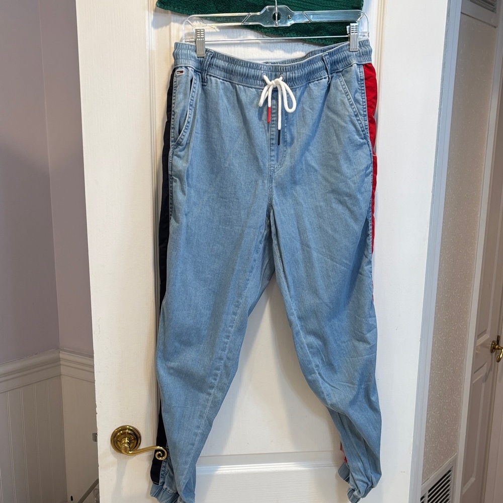 Tommy Hilfiger Light Blue Women's Jeans with Drawstring